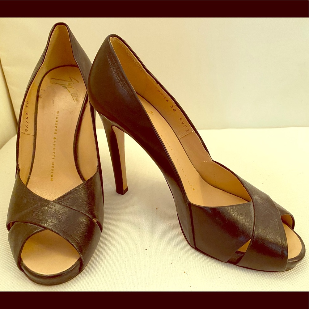 Giuseppe Zanotti Koka Peep Toe Heels